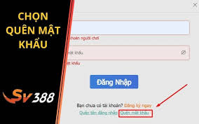 Quên mật khẩu đăng nhập SV388 chỉ cần làm theo hướng dẫn